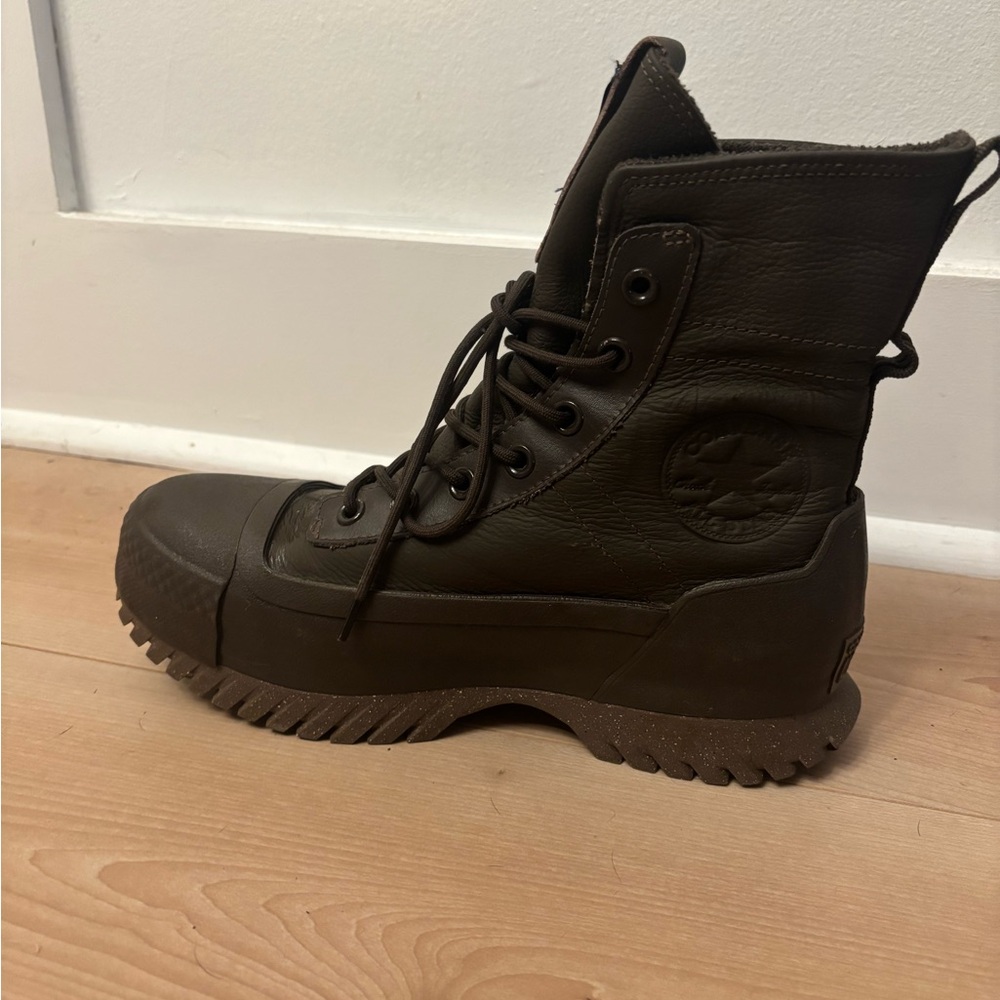 Converse Brown Lugged Leather Waterproof High top Sneaker Boots